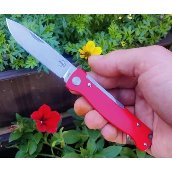 Böker Plus Atlas Red Slipjoint 12C27 Stahl Edelstahl Griff 01BP0013