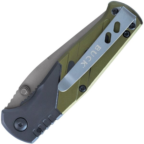 Buck Knives Trekker XLT Linerlock Taschenmesser Messer Serrations Titanium coated Aluminiumgriff BU736GRX