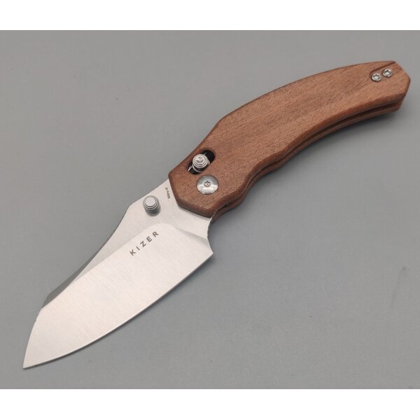Kizer Bulldog Nitro-V Mkuruti Holz Clutch Lock Folder