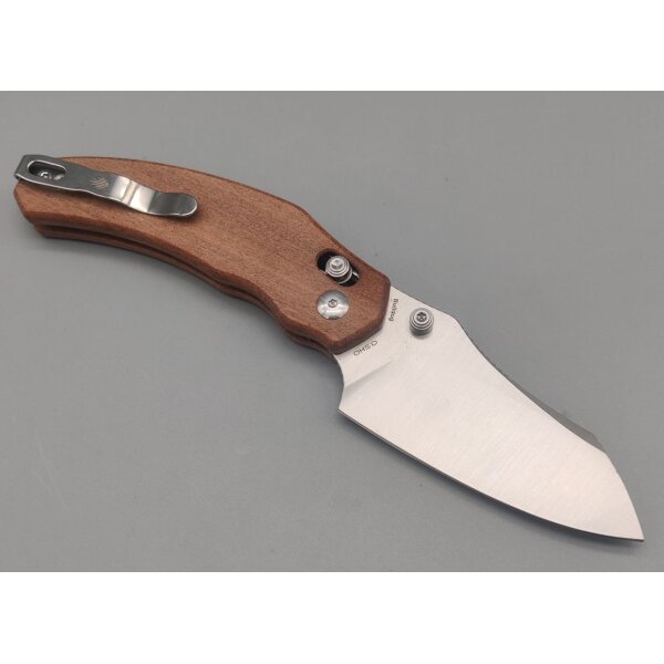 Kizer Bulldog Nitro-V Mkuruti Holz Clutch Lock Folder
