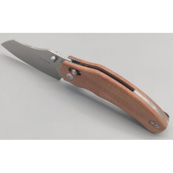 Kizer Bulldog Nitro-V Mkuruti Holz Clutch Lock Folder