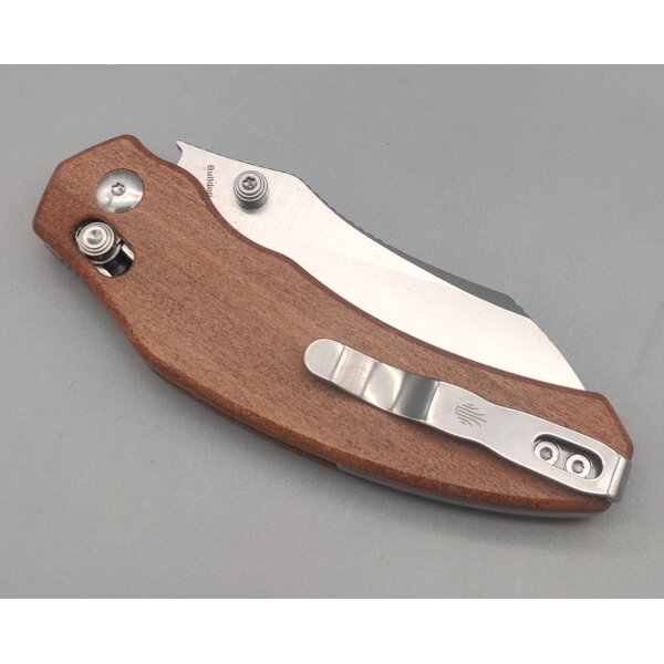 Kizer Bulldog Nitro-V Mkuruti Holz Clutch Lock Folder