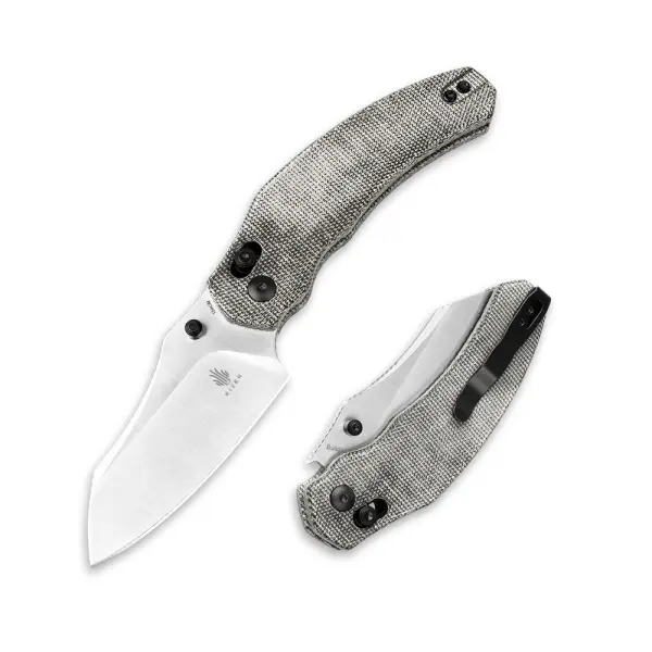 Kizer Bulldog 154CM  Micarta Clutch Lock Folder