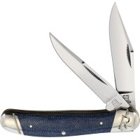 Rough Ryder Rider Copperhead Denim Jeans Micarta blau...