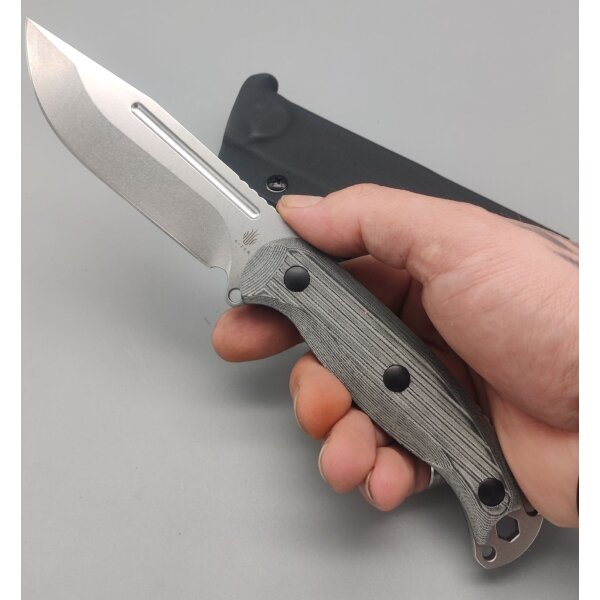 Kizer Ursa Major Nitro-V Micarta Black Fixed Blade