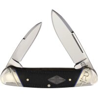 Rough Ryder Rider Canoe Black Micarta schwarz Slipjoint...