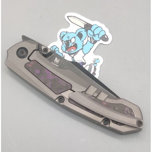 Kizer Feweed S35VN Stahl Titan & Fat Carbon Folder