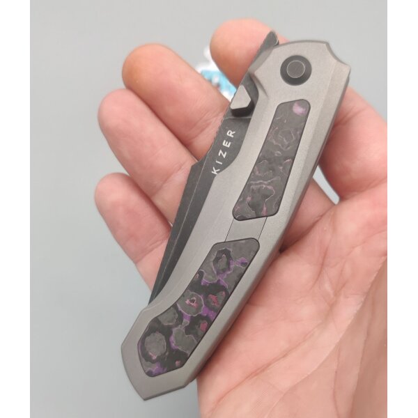 Kizer Feweed S35VN Stahl Titan & Fat Carbon Folder