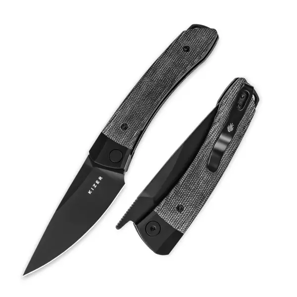 Kizer Mini MoMo 154CM Stahl Aluminium + Micarta Folder