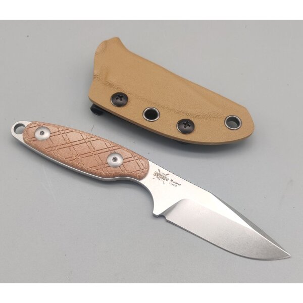 Kizer Muskrat Fixed Blade 154Cm Stahl Micarta