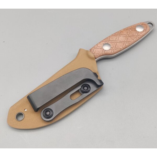 Kizer Muskrat Fixed Blade 154Cm Stahl Micarta