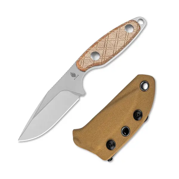 Kizer Muskrat Fixed Blade 154Cm Stahl Micarta