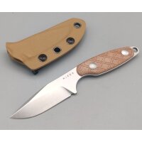 Kizer Muskrat Fixed Blade 154Cm Stahl Micarta