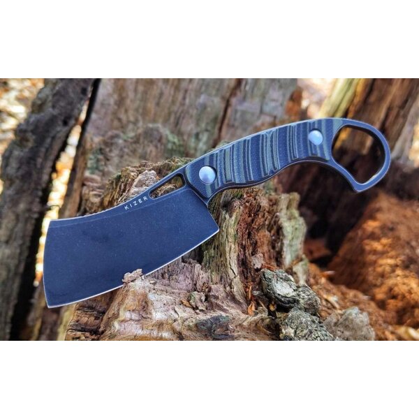 Kizer Little Rhino Fixed Blade D2 Stahl Green / Black G10