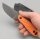 Kizer Hare Fixed Blade D2 Stahl Orange G10 Griff EDC