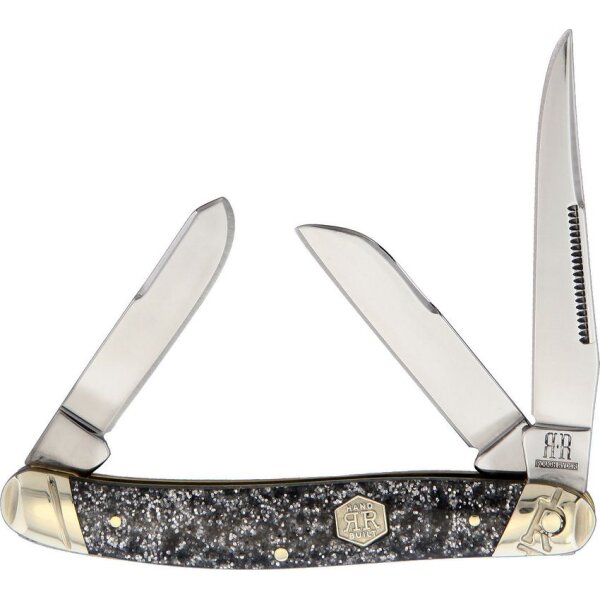 Rough Ryder Silver Sparkle Stockman Slipjoint shine schimmernd funkelnd Hand Built Taschenmesser Messer Rough Rider RR2010