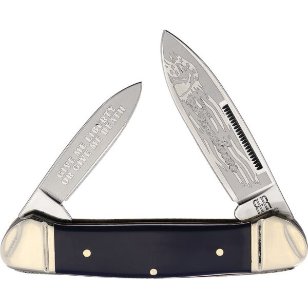 Rough Ryder Patriot Canoe Slipjoint Taschenmesser Messer Sammlerbox mit 2 Klingen Rough Rider RR2029