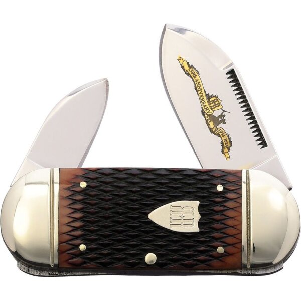 Rough Ryder Rider 30th Anniversary Small Sunfish Limited Edition zum 30. Jubiläum in Sammlerbox Taschenmesser mit braunem Knochen RR2631