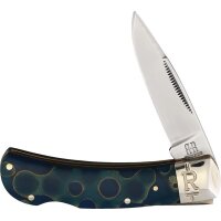 Rough Ryder Lockback Blue Swirl blau Taschenmesser Messer...