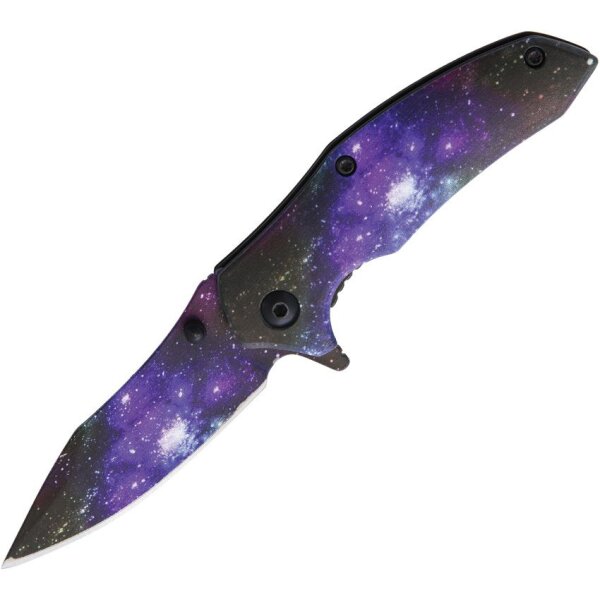 Rough Ryder Galaxy Space Weltraum Sterne Galaxie Linerlock Folder Taschenmesser