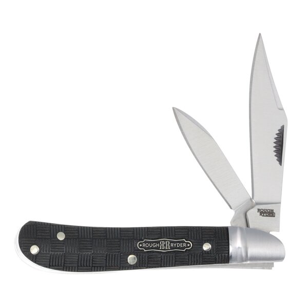 Rough Ryder Black Reserve Bearhead Peanut premium Taschenmesser mit Pakkaholz Sammlerbox Messer RR2558