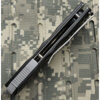 B&ouml;ker Magnum Black Spear Messer Taschenmesser 440A Stahl Aluminiumgriff 01RY247