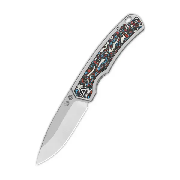 QSP Knife PUFFIN QS127-G1 Messer S35VN Stahl Titan-Kohlefasergriff Kugellager