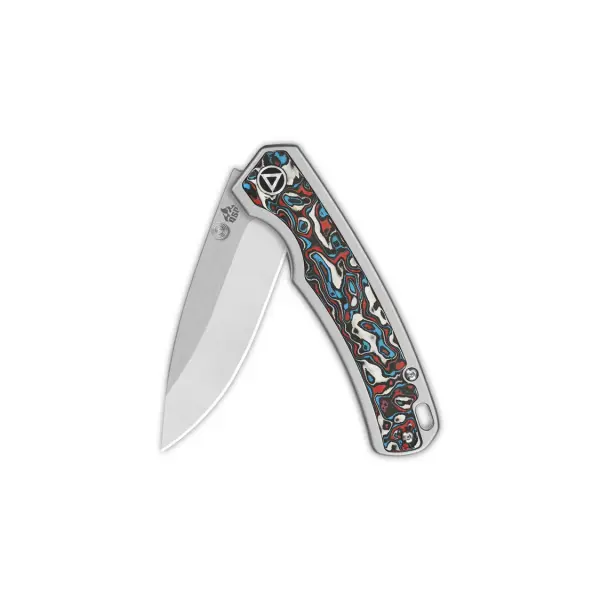 QSP Knife PUFFIN QS127-G1 Messer S35VN Stahl Titan-Kohlefasergriff Kugellager