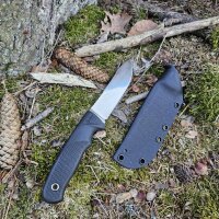 Wanger Linder Super Edge 2 ATS 34 Bushcraft Schwarz mit...