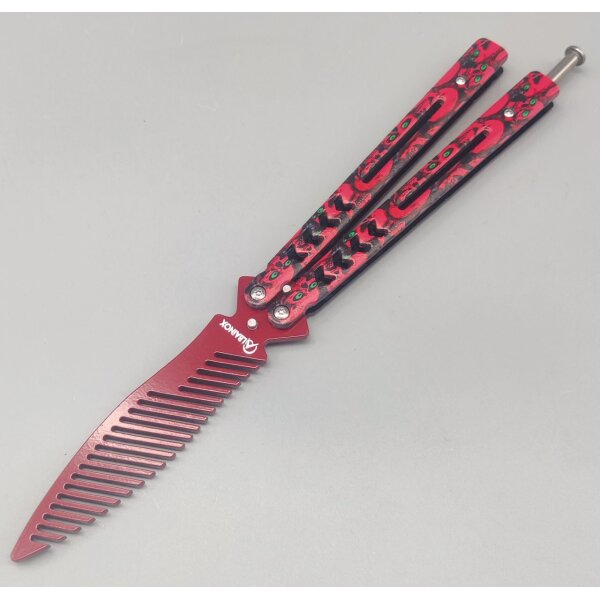 Albainox Balisong Übungsmesser Red Comb