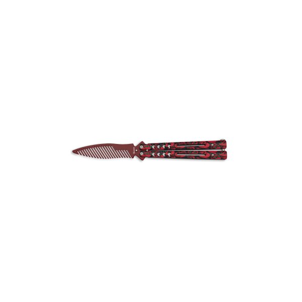 Albainox Balisong Übungsmesser Red Comb