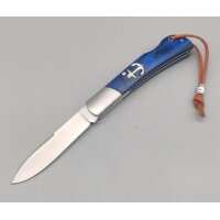 Albainox Blue Anchor Knife Spear Point Ankermesser