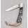 Albainox Black Anchor Knife Spear Point Ankermesser