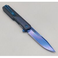 Tokisu Raigon Blue Damascus Linerlock