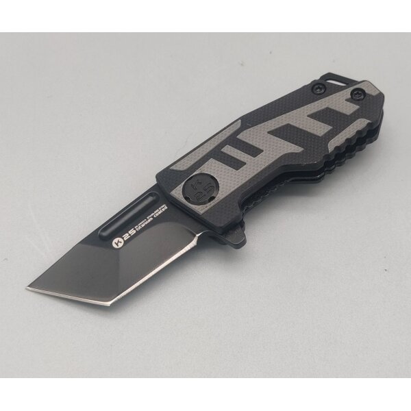 K25 Mini Tanto Taschenmesser Black Grey
