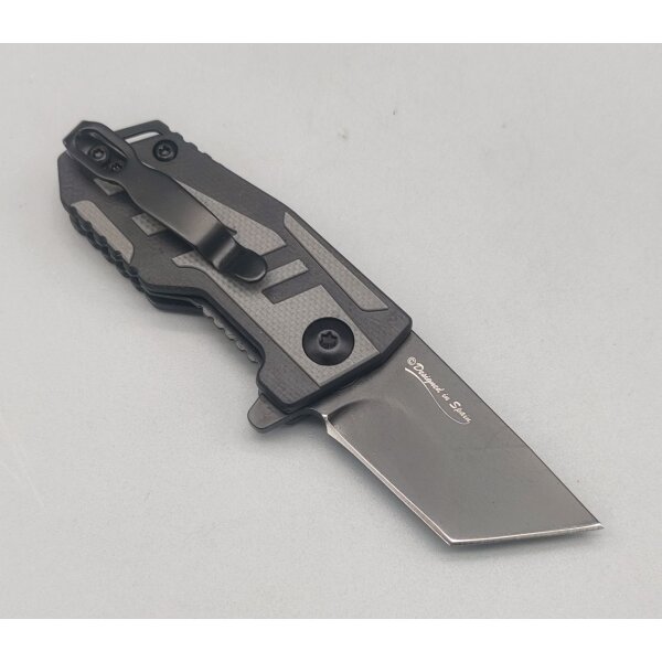 K25 Mini Tanto Taschenmesser Black Grey