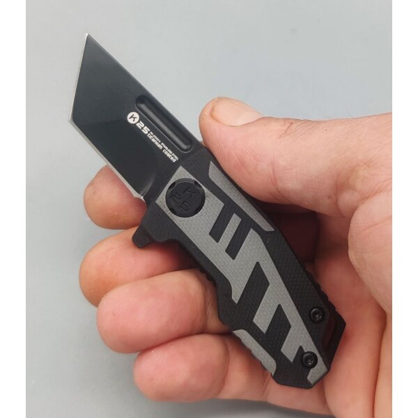 K25 Mini Tanto Taschenmesser Black Grey