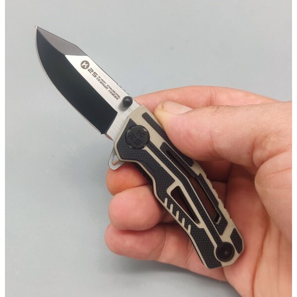 K25 Small Idle Taschenmesser Black-Coyote