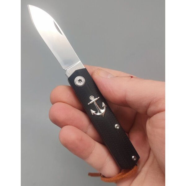Albainox Black Mariner Knife Spear Point Ankermesser
