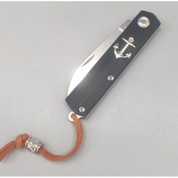 Albainox Black Mariner Knife Spear Point Ankermesser