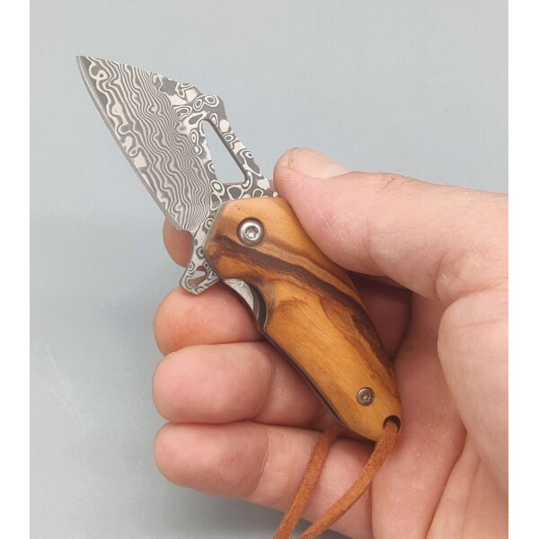 Albainox Wharner Damascus Mini Folder