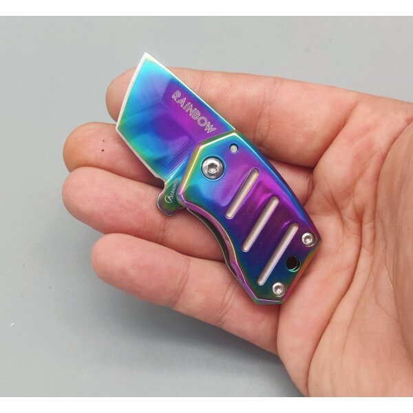 Albainox Micro Tanto Taschenmesser Rainbow