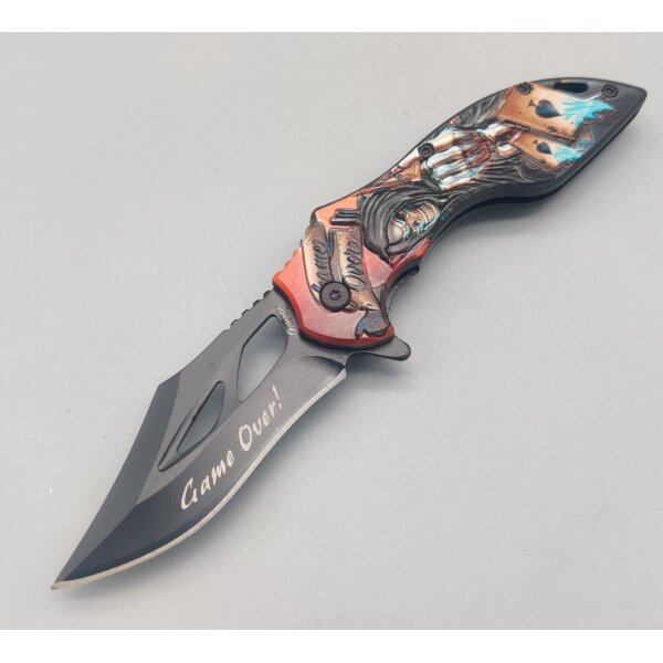 Albainox Skull Game Over Taschenmesser