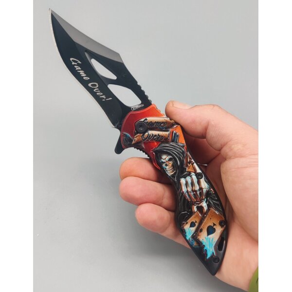 Albainox Skull Game Over Taschenmesser