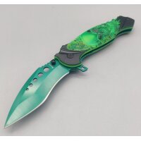 Albainox Green Skull Taschenmesser