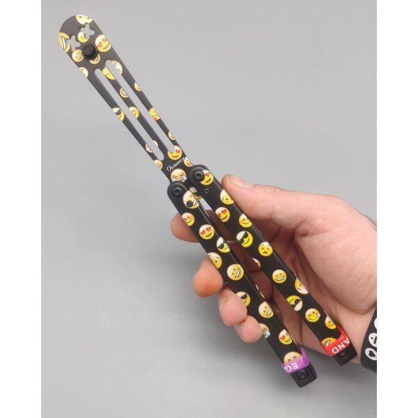 Albainox Balisong Übungsmesser Emojis