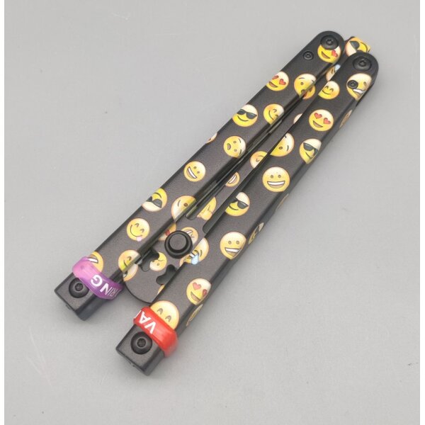 Albainox Balisong Übungsmesser Emojis