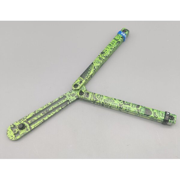 Albainox Balisong Übungsmesser Green Logos