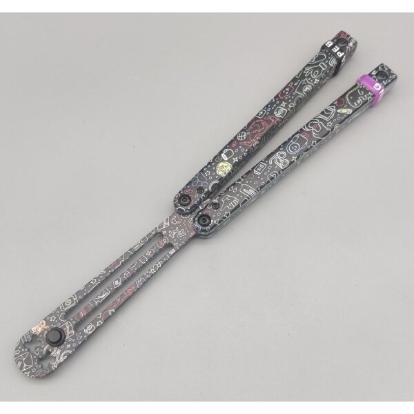 Albainox Balisong Übungsmesser Black Logos