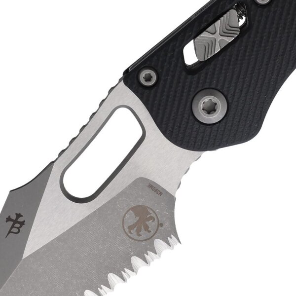 Microtech Stitch S/E Ram Lok SW Black Böhler M390 Stahl